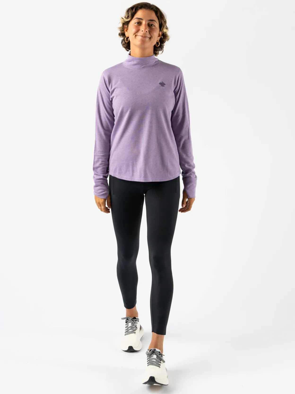 Best Outrun Mock Neck Women Long Sleeves